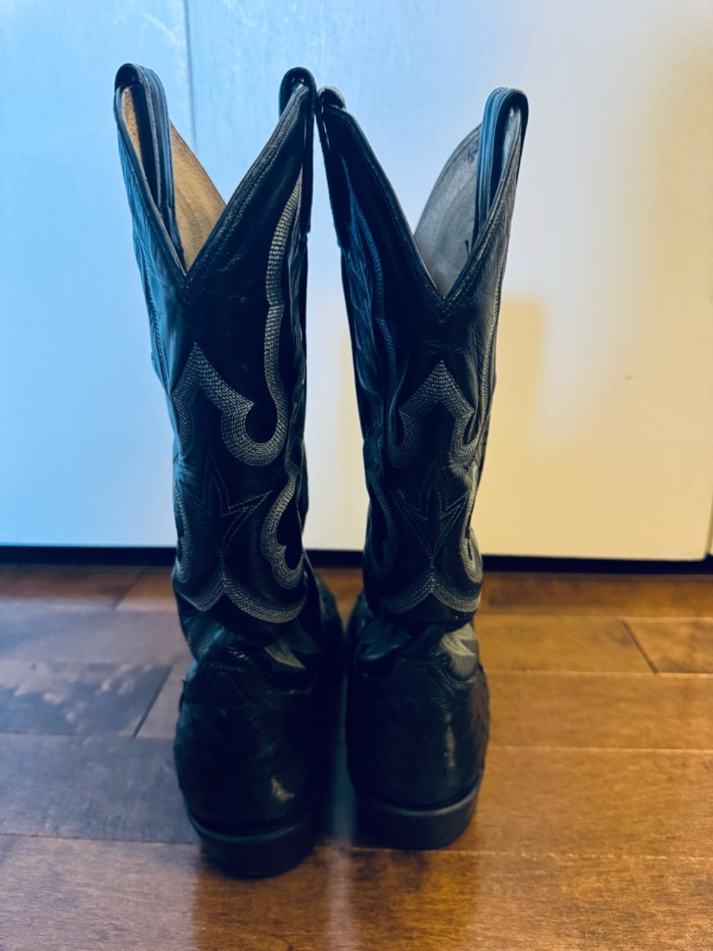Tony Lama Men’s Exotic Full-Quill Ostrich Leather Western Boots Size 10.5D - Picture 7 of 15